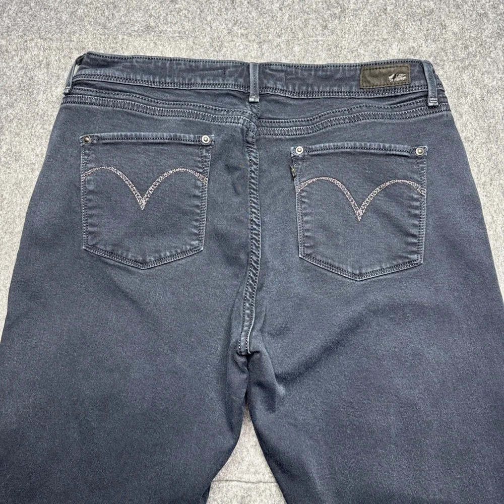 Levi's Demi Curve Classic Rise Skinny Jeans Black Wash Denim Size‎ 33